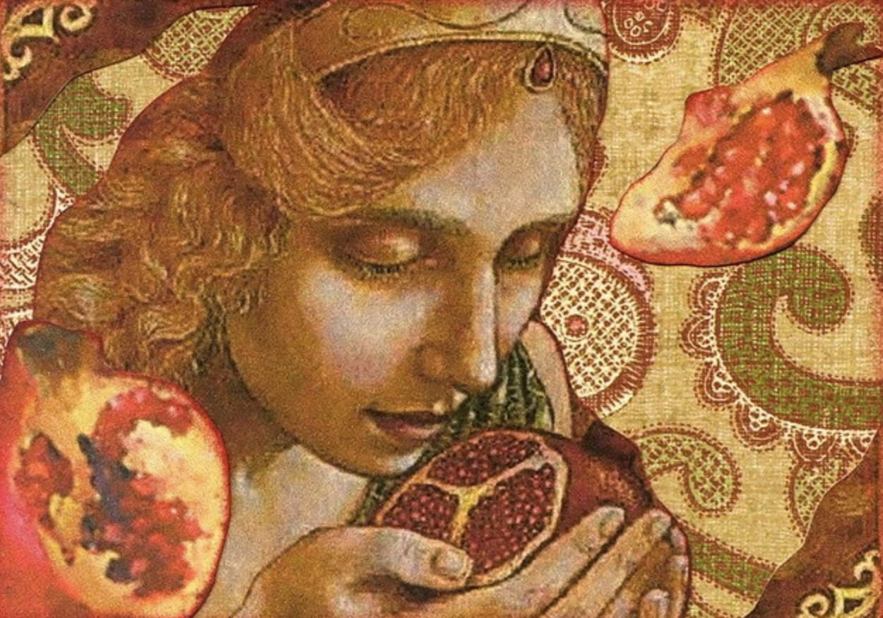 Persephone and the Pomegranate (Greek Mythology)